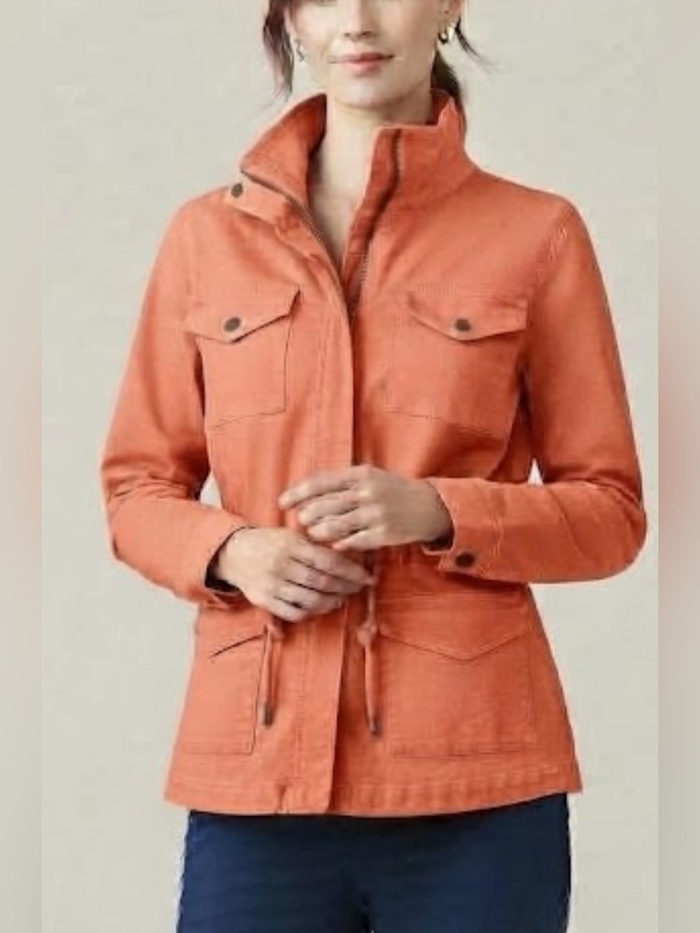 DG2 by Diane Gilman Coral Utility Jean Jacket
